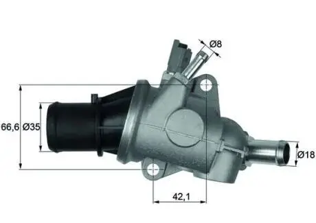 TI16788 Термостат системи охолодження MAHLE / KNECHT підбір по vin на Brocar