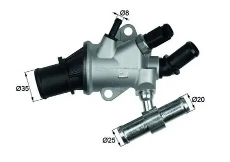 TI15788 Термостат системи охолодження MAHLE / KNECHT підбір по vin на Brocar