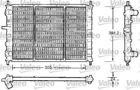732504 Радіатор, охолодження двигуна VALEO підбір по vin на Brocar
