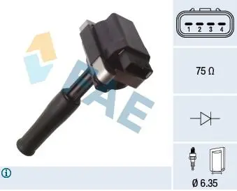 80398 CEWKA ZAPLONOWA JEDNOISKROWA FAE подбор по vin на Brocar