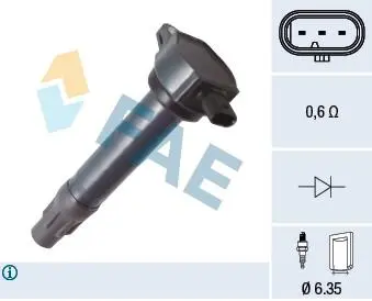 80380 CEWKA ZAPLONOWA JEDNOISKROWA FAE підбір по vin на Brocar