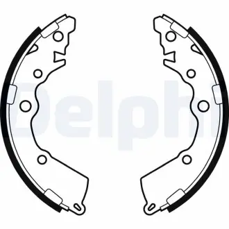 LS2068 Тормозные колодки, барабанные DELPHI подбор по vin на Brocar