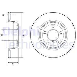 BG4937C TARCZA HAM.BMW 7 E65 03- TYL DELPHI підбір по vin на Brocar