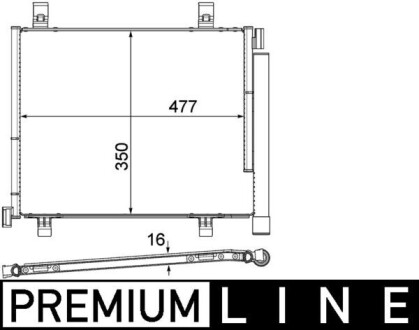 AC747000P SKRAPLACZ BEHR PREMIUM LINE MAHLE / KNECHT підбір по vin на Brocar