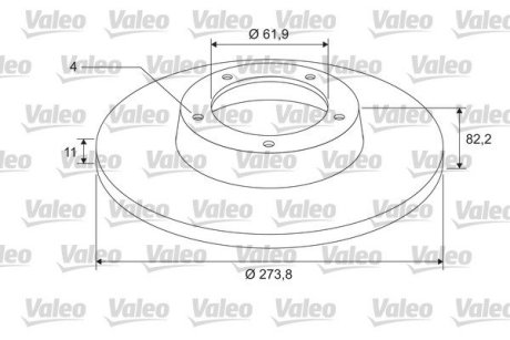 675406 Диск тормозной Z LOZYSKIEM VALEO подбор по vin на Brocar