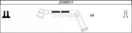 J5380511 Комплект дротів запалювання NIPPARTS підбір по vin на Brocar