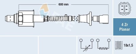 77692 SONDA LAMBDA SZEROKOPASMOWA FAE подбор по vin на Brocar