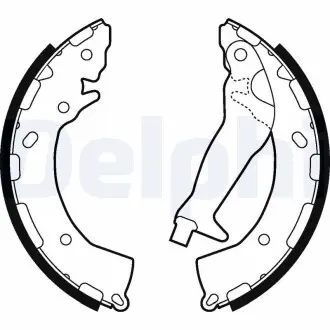 LS2010 Барабанные(тормозные) колодки DELPHI подбор по vin на Brocar