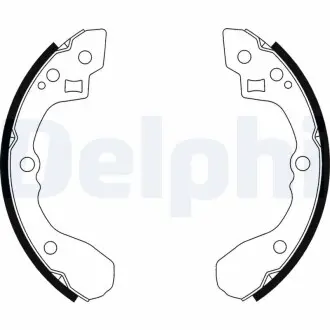 LS1918 Барабанные(тормозные) колодки DELPHI подбор по vin на Brocar