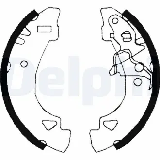 LS1860 Барабанные(тормозные) колодки DELPHI підбір по vin на Brocar