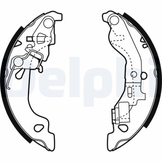 LS1858 Барабанные(тормозные) колодки DELPHI подбор по vin на Brocar