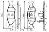 0986494547 Дискові гальмівні колодки BOSCH підбір по vin на Brocar