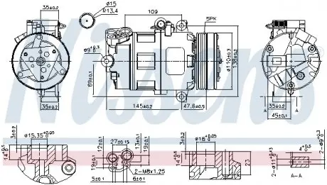 89422 Компресор кондиціонера NISSENS підбір по vin на Brocar