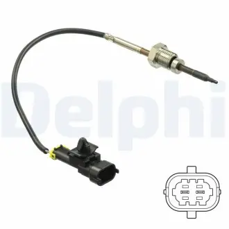 TS30205 Датчик, температура відпрацьованих газів DELPHI підбір по vin на Brocar