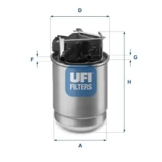 5551700 Фильтр топлива DIESEL KPL. UFI підбір по vin на Brocar