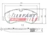FT29549 Тормозные колодки (набор) FAST підбір по vin на Brocar