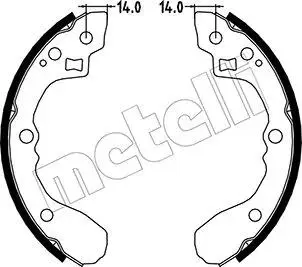 530217 Тормозные колодки (набор) METELLI подбор по vin на Brocar