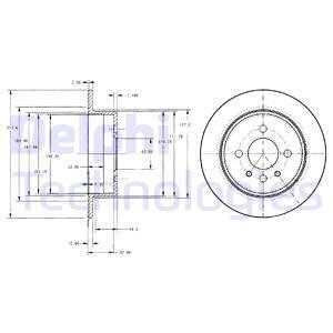 BG2202 Тормозные диски DELPHI подбор по vin на Brocar