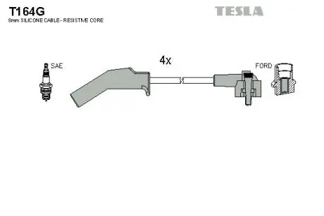 T164G Комплект электропроводки TESLA подбор по vin на Brocar