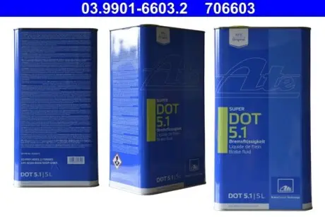 03990166032 PLYN HAM.SUPER DOT5.1 5L ATE подбор по vin на Brocar