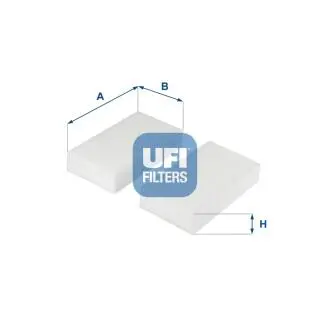 5325300 Фильтр воздуха (салона) UFI подбор по vin на Brocar