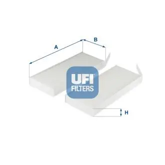 5331100 Фільтр повітря (салону) UFI підбір по vin на Brocar