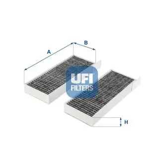 5425400 Фільтр повітря (салону) UFI підбір по vin на Brocar