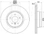 61000130 TARCZA HAM. BMW X5 E70 ASHIKA підбір по vin на Brocar