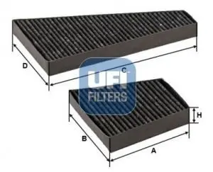 5430200 FILTR KABINOWY WEGLOWY UFI підбір по vin на Brocar