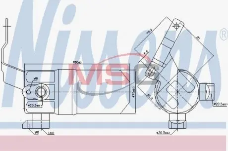 95552 Осушитель кондиционера NISSENS подбор по vin на Brocar