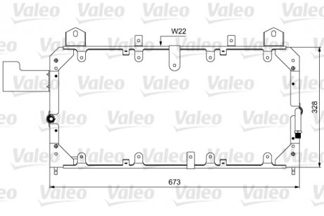 814062 Радиатор кондиционера VALEO подбор по vin на Brocar