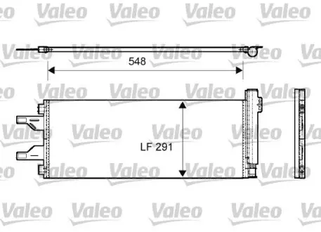 814069 Радиатор кондиционера VALEO підбір по vin на Brocar