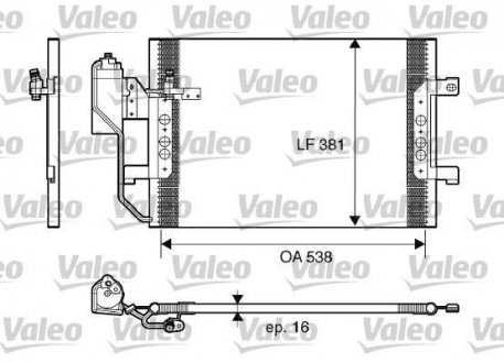 817659 Радиатор кондиционера VALEO подбор по vin на Brocar