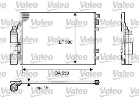 817661 Радіатор кондиціонера VALEO підбір по vin на Brocar