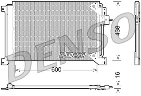 DCN12004 Радиатор кондиционера DENSO підбір по vin на Brocar