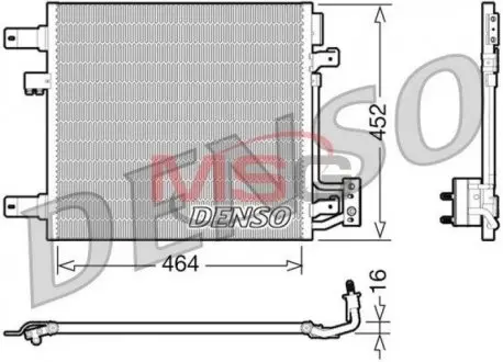 DCN06014 Радіатор кондиціонера DENSO підбір по vin на Brocar