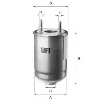 2418700 Фільтр паливний UFI підбір по vin на Brocar