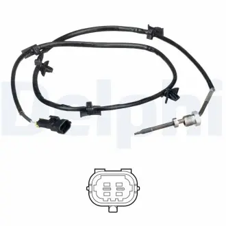 TS30199 CZUJNIK TEMP.SPALIN DELPHI підбір по vin на Brocar