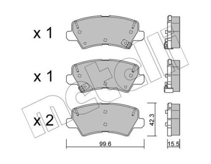 2211660 KLOCKI HAM.TYL KIA METELLI підбір по vin на Brocar