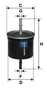 3181100 Топливный фильтр UFI подбор по vin на Brocar