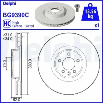 BG9390C TARCZA HAM.PRZOD DELPHI подбор по vin на Brocar