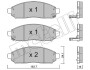 2207431 Колодки тормозные (передние) Nissan Leaf (ZE0)/NV200 10- METELLI підбір по vin на Brocar