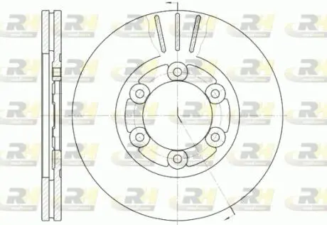 6116410 Тормозной диск ROADHOUSE підбір по vin на Brocar