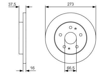 0986479R02 Тормозной диск BOSCH підбір по vin на Brocar