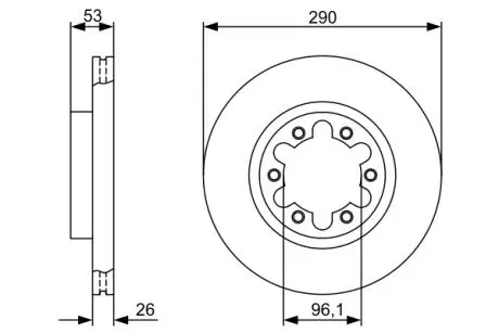 0986479355 Гальмівний диск BOSCH підбір по vin на Brocar