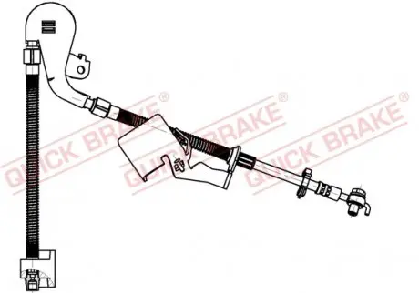 50704X Гальмівний шланг QUICK BRAKE підбір по vin на Brocar