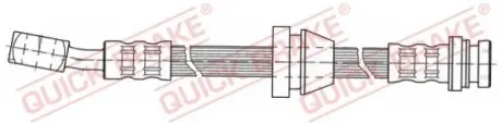 58919 Тормозной шланг QUICK BRAKE подбор по vin на Brocar