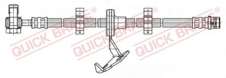 59987X Тормозной шланг QUICK BRAKE підбір по vin на Brocar