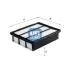 30A9900 FILTR POWIETRZA UFI підбір по vin на Brocar