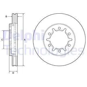 BG4795C Гальмівний диск DELPHI підбір по vin на Brocar